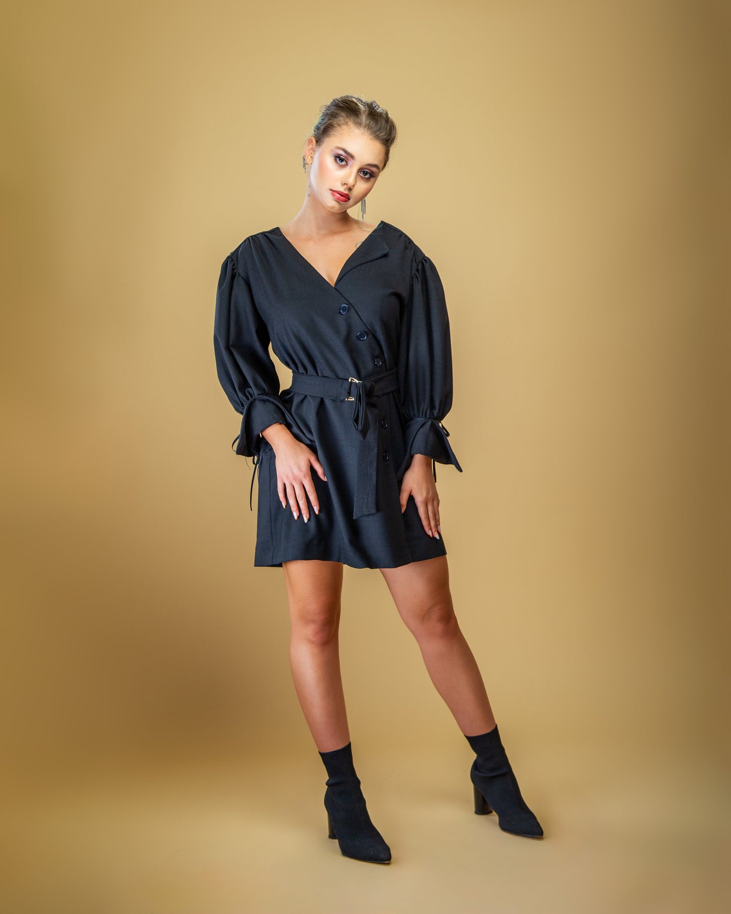 Rochie neagra scurta Rock Your World