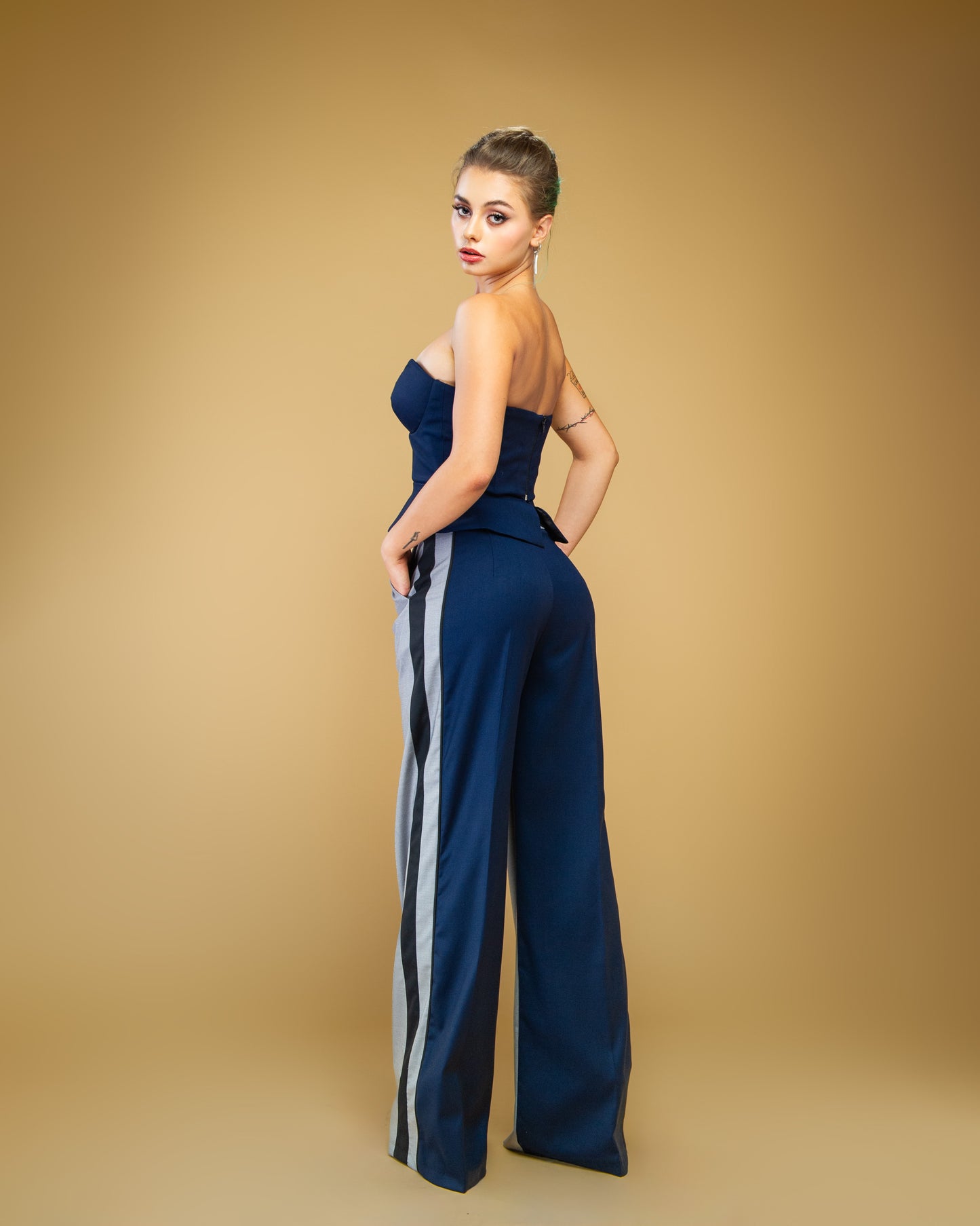 Pantalon office Duality in doua culori