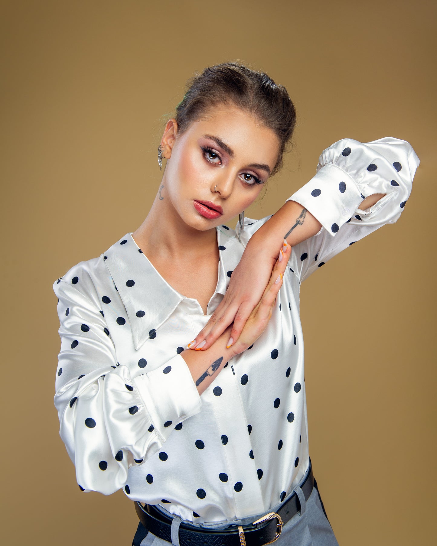 Camasa satinata Dots Play