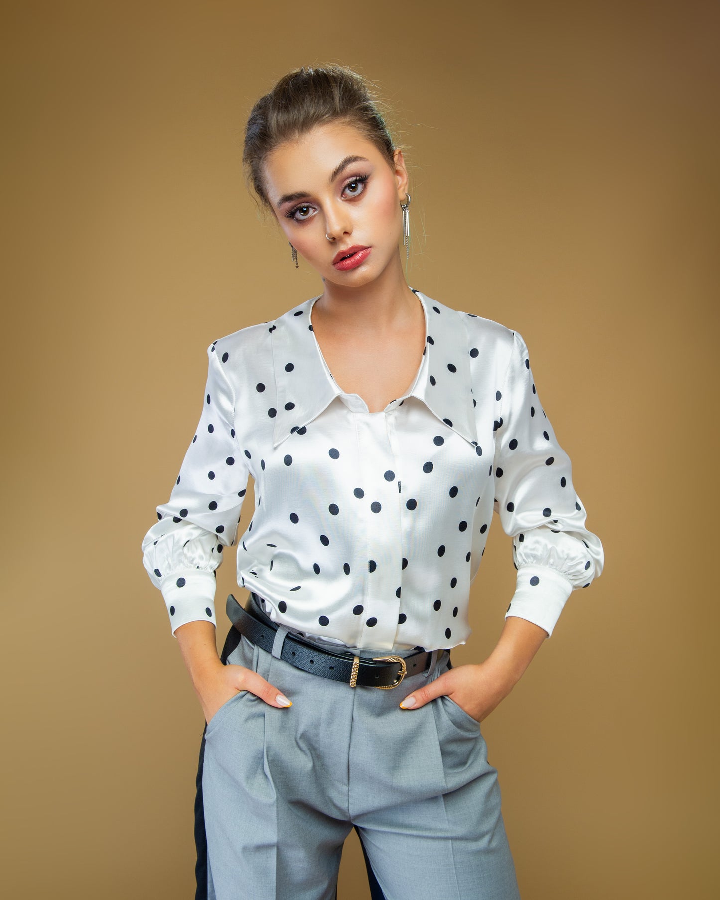 Camasa satinata Dots Play