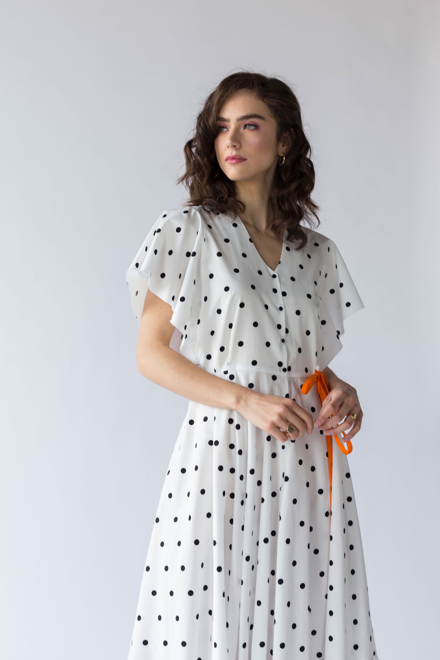 Rochie Untie Me Black Dots