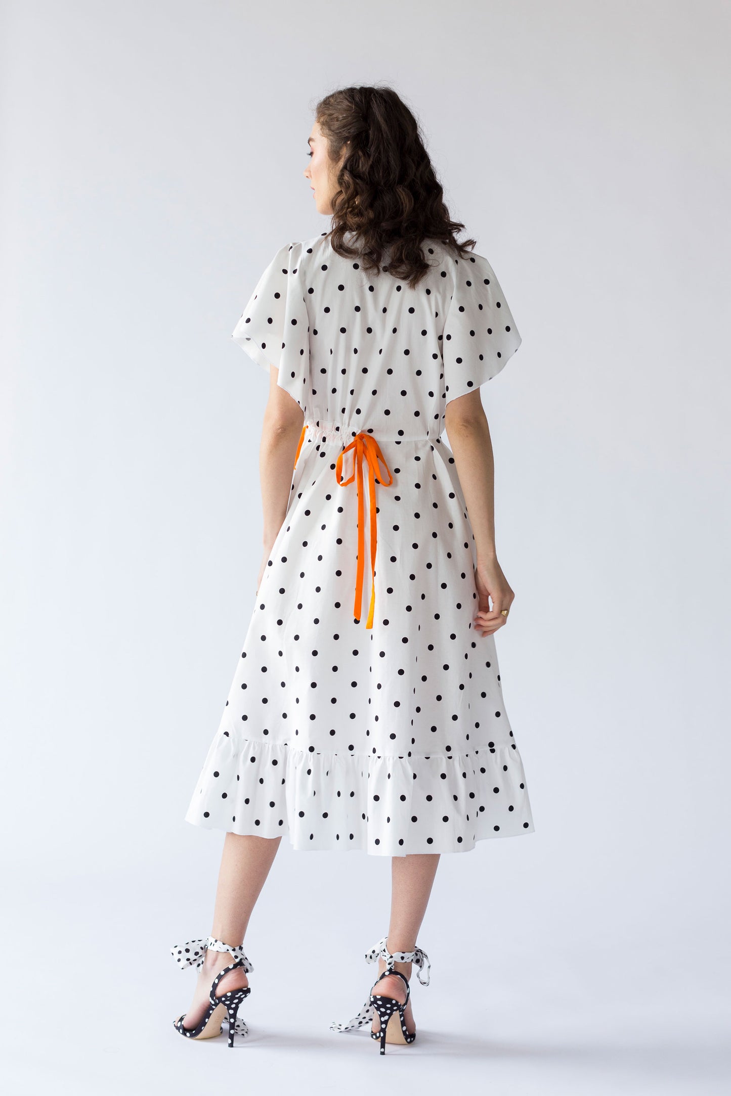 Rochie Untie Me Black Dots