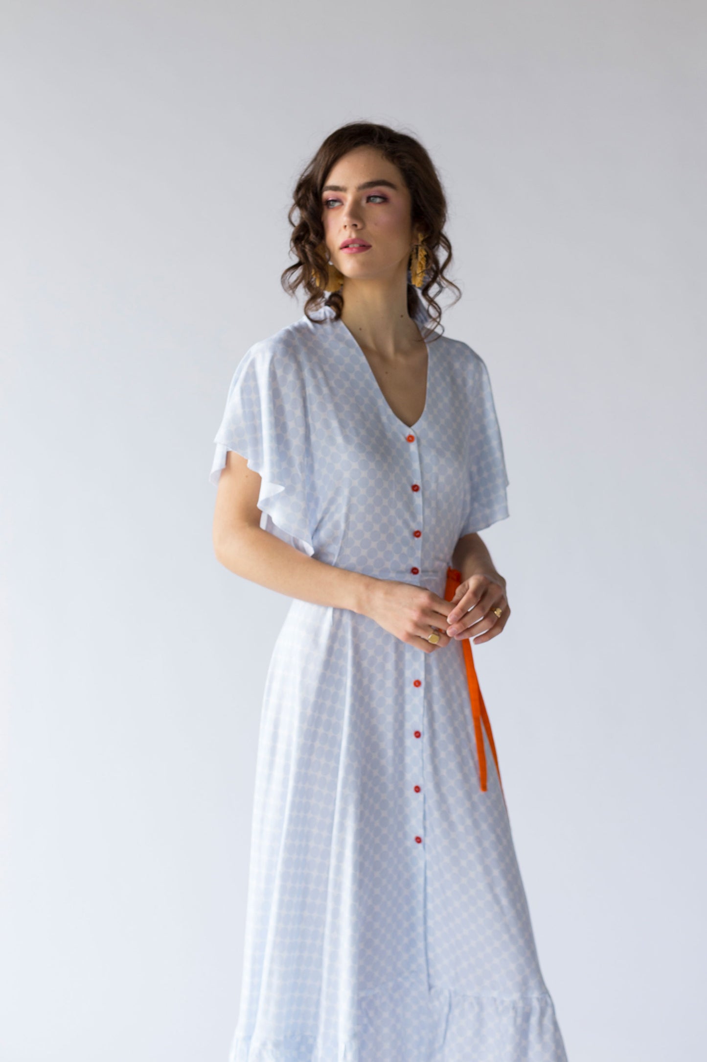 Rochie Untie Me Blue Dots