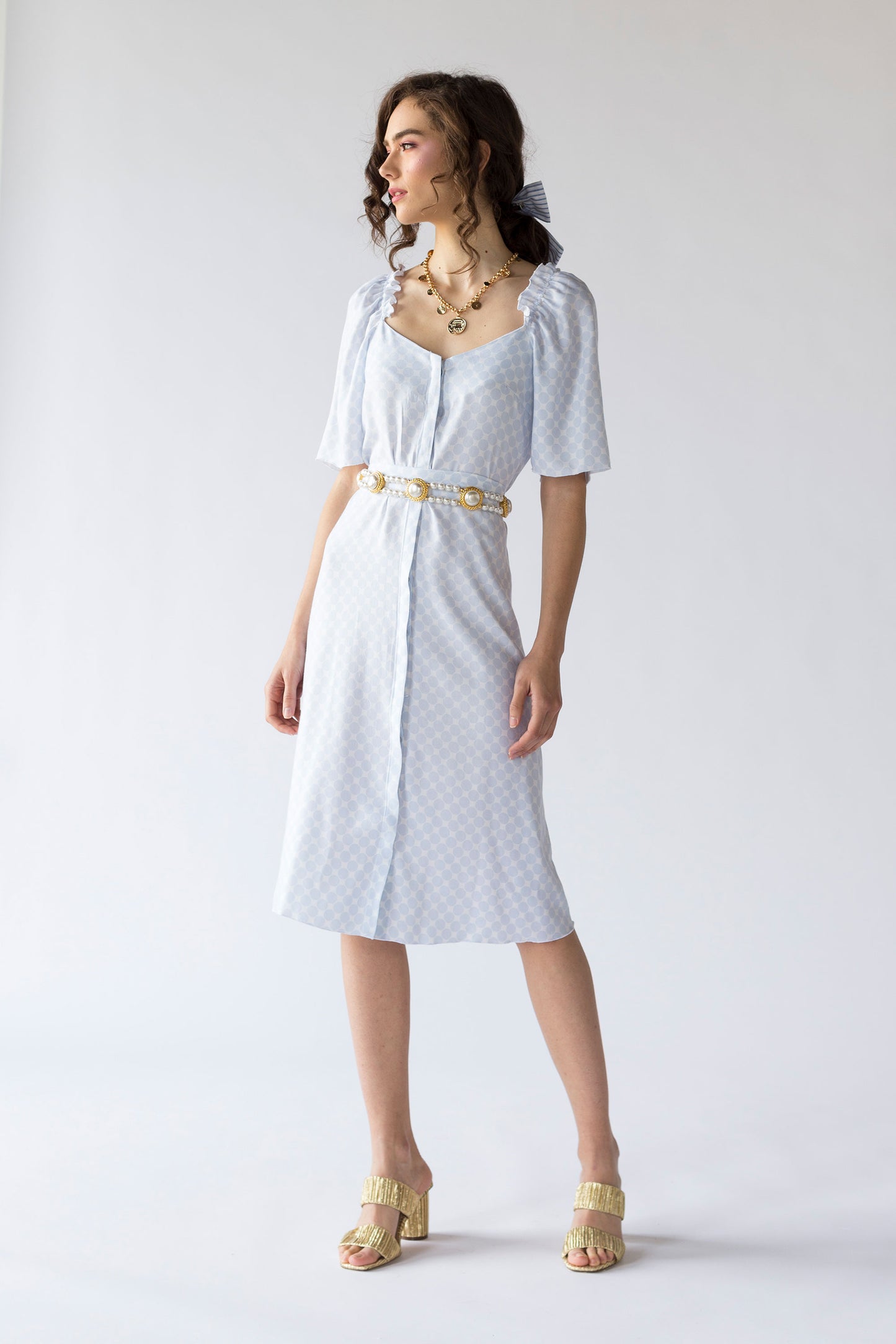 Rochie Memory Blue Dots