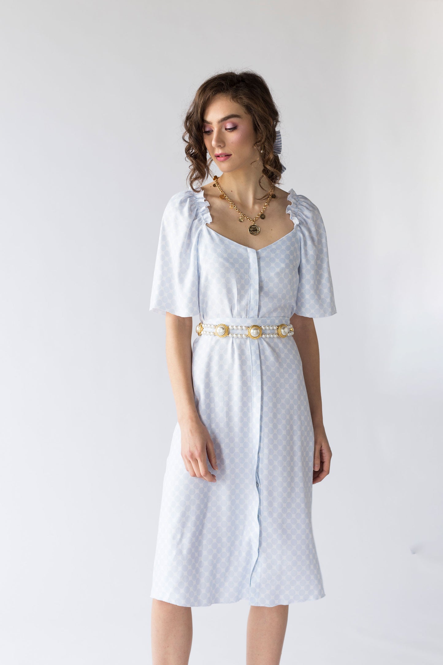Rochie Memory Blue Dots