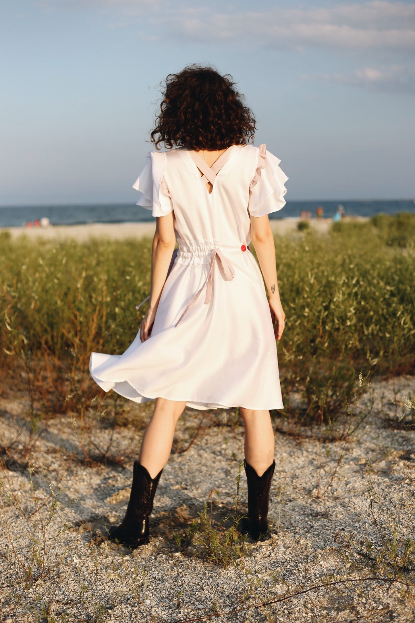 Rochie Untie Me alba
