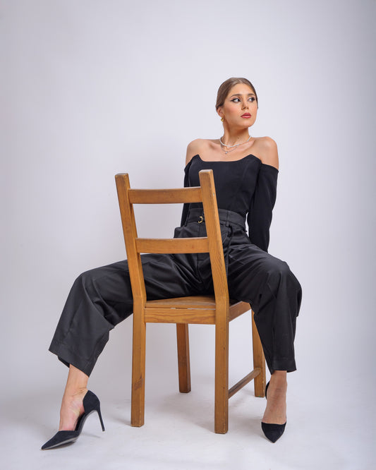 Top cu umeri goi tip corset Chiara